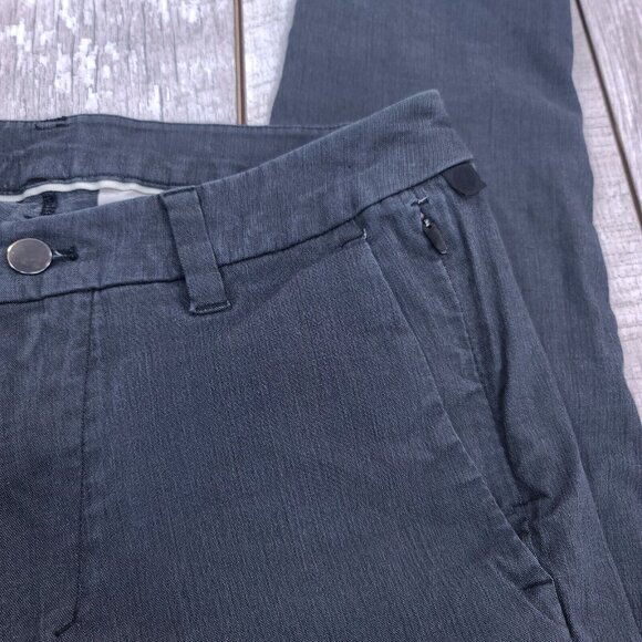 Lululemon Mens Commission Slim Pant Size 30x30 Gray Oxford On The Move Preppy - Picture 5 of 9